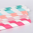 Хлопчатобумажные соломинки с морским якорем для детского дня рождения, 25 шт., декоративные одноразовые бумажные соломинки для питья