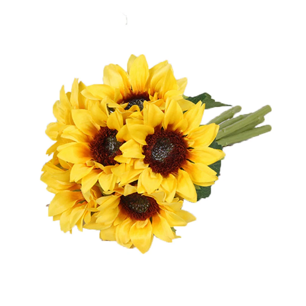 

Floral Decor Bouquet Sunflowers Artificial Flowers For Home Decor