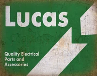 lucas car parts vintage garage metal tin sign poster wall plaque