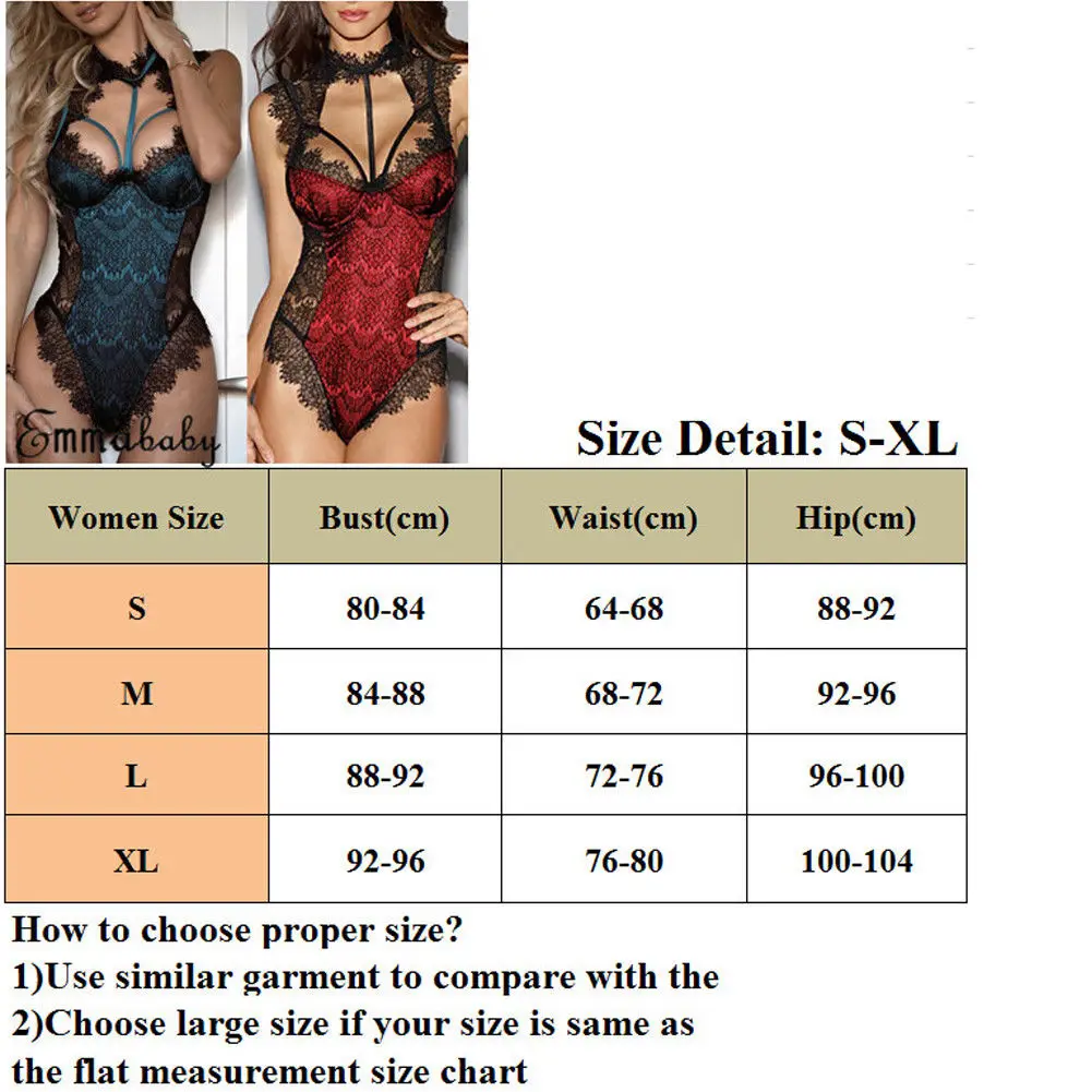 

Women Lace Sexy Lingerie Set Nightwear Underwear G-string Women Underwear Nightwear Bodysuit