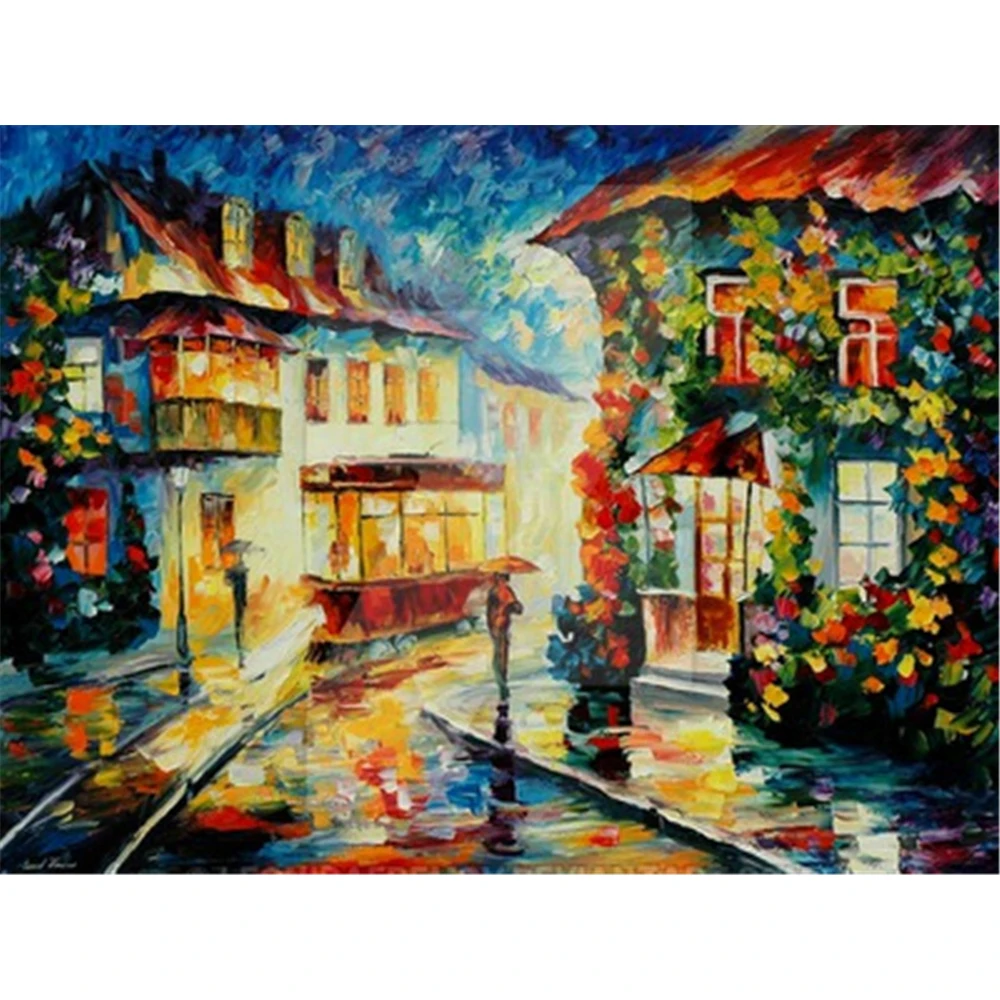 Картина маслом стиль тележка печать 11CT Набор для вышивки крестом DMC нитки картина