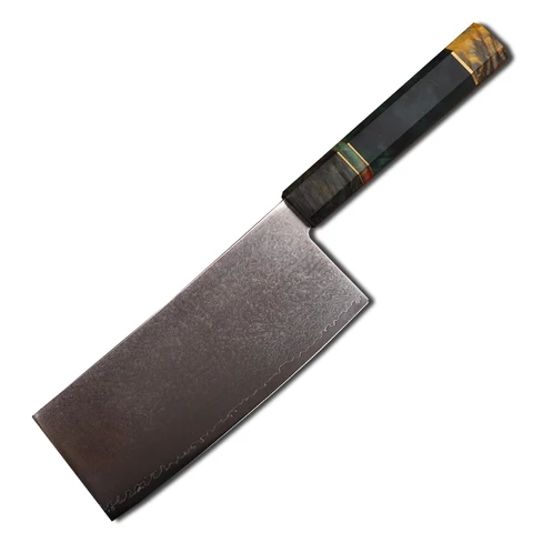 Новинка 6,5 дюймов дамасский стальной лист VG10 со стабилизированной деревянной ручкой для фотоовощей и кусочков мяса инструмент для повседневного использования