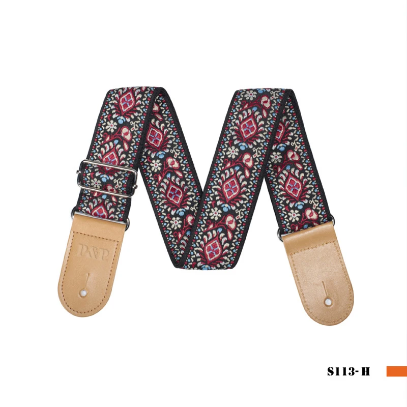 nationalen stil stickerei jacquard gitarre riemen elektro akustische ukulele folk jazz gitarre bass musical instrument zubehör free global shippi