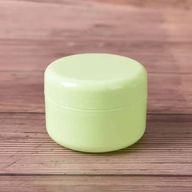 100g green 10/20/50/100 г мини-контейнер для крема для лица косметический пустые банки горшки Макияж жидкий крем увлажняющий бальзам для губ контейнер - Цвет: 100g green