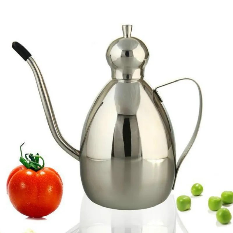 

Kitchen Tableware Leakproof Seasoning Gravy Boats Stainless Steel Kettle Sauce Pot Vinegar Oil Bottle Gravy Boat