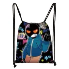 Сумка на шнурке Funkin для аниме-игры пятница ночь, классный школьный ранец для студентов, дорожная сумка для подростков, женский и мужской портфель, повседневные сумки