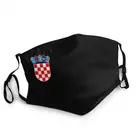 Герб Хорватии, маска на лицо, не одноразовая, для взрослых, хорватская Национальная эмблема, крест, маска для лица, защитный респиратор Mouth-Muffle