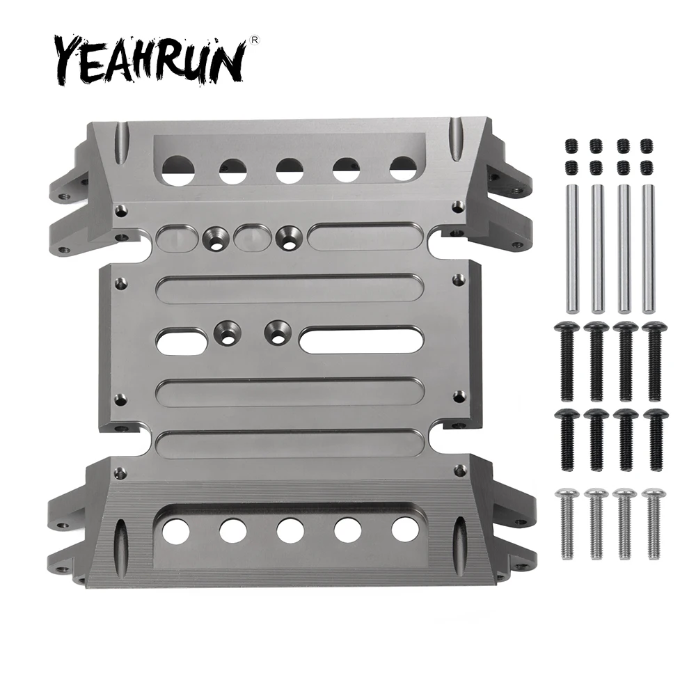 

YEAHRUN Center Gearbox Mount CNC Aluminum Skid Plate For Axial Wraith 90048 1/10 RC Rock Crawler Car Truck Model