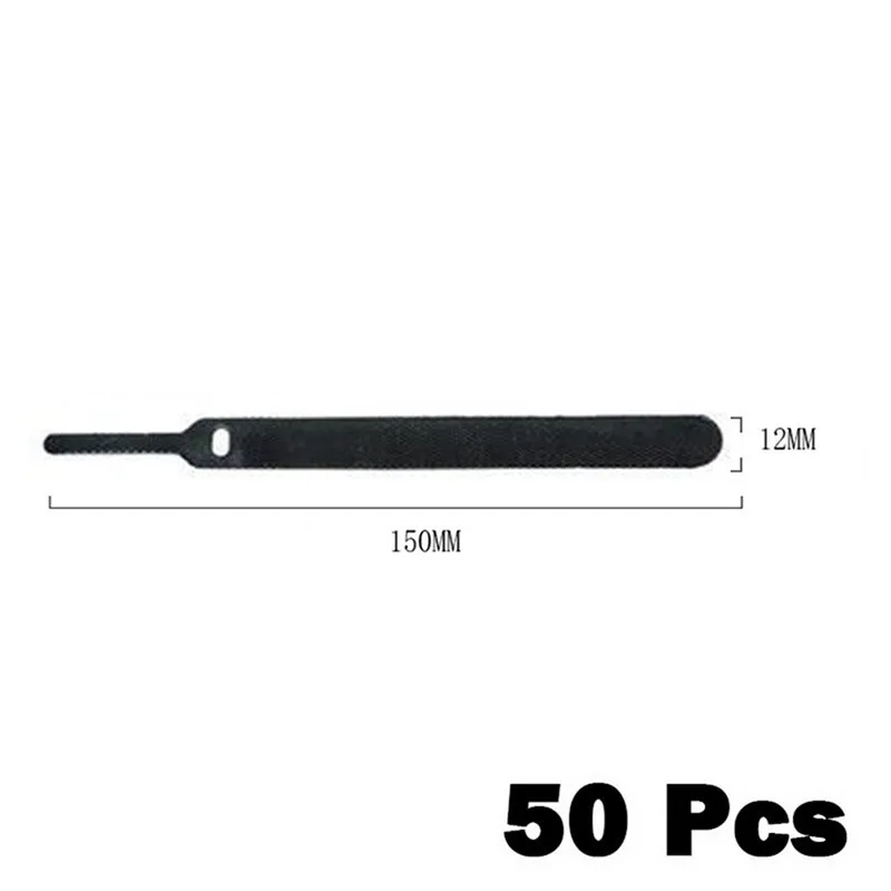 50 шт. Т-образная кабельная стяжка нейлоновый шнур питания петля лента