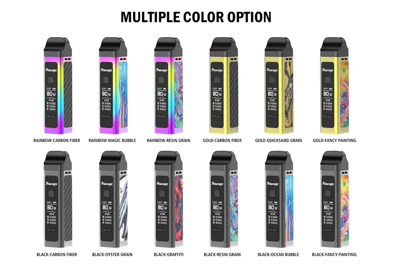 Оригинальный набор для вейпа Subtwo Taste King 80w Mod Pod с батареей 1500mAh и 3 5 дюймовым tft