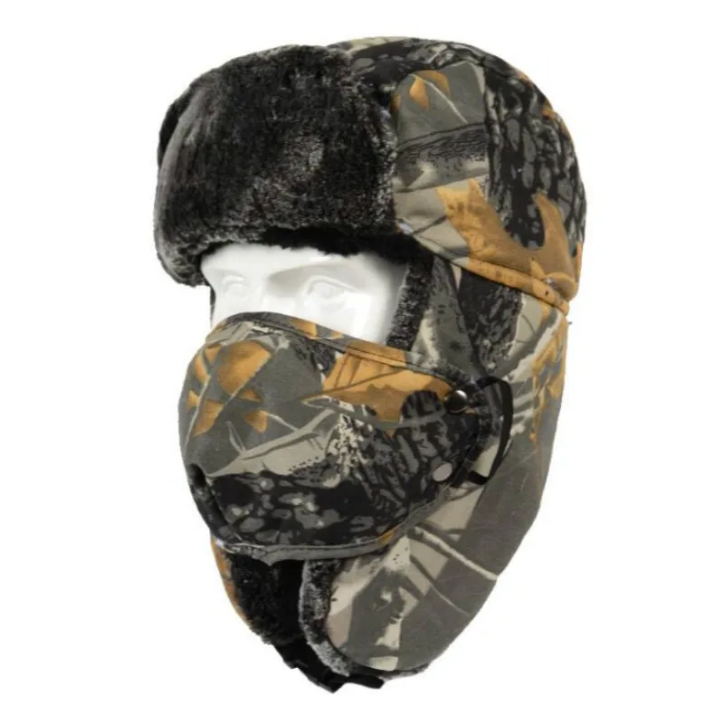 Bionic шапка бомбер для мужчин камуфляжная зимняя ушанка уличная мужская