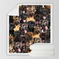you will have a bunch of cane corsos blanket 3d printed fleece blanket on bed home textiles dreamlike 06