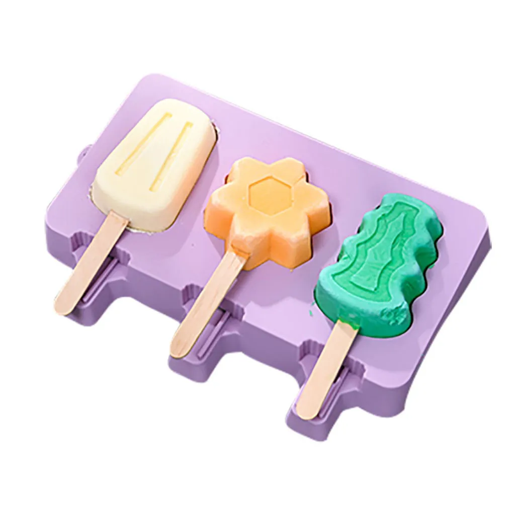 Летняя мультяшная форма для мороженого домашняя силиконовая формы ручной работы