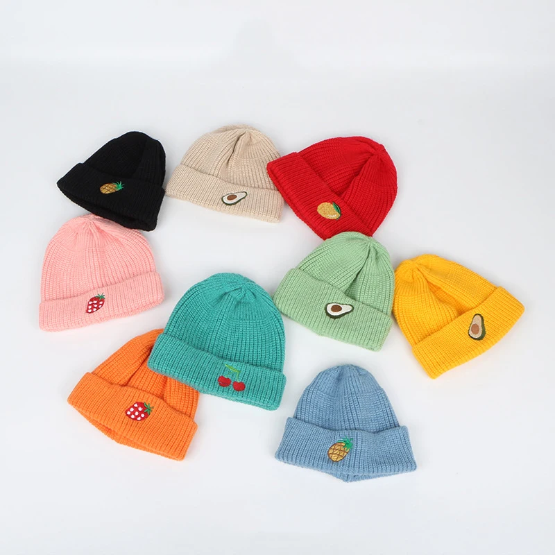 Новые детские шапки осень/зима детская теплая ветрозащитная вязаная шапка s