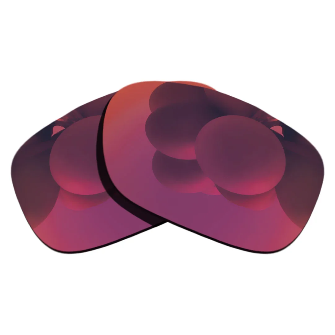 Красно фиолетовые зеркальные Сменные линзы для оправы солнцезащитных очков Twoface