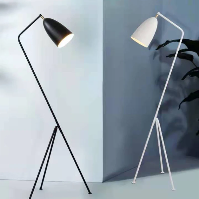 

Postmodern Floor Lamp Designer Ins Nordic Minimalist Iron Tripod Study Room Living Room Bedroom Home Decoration Standing Lamp