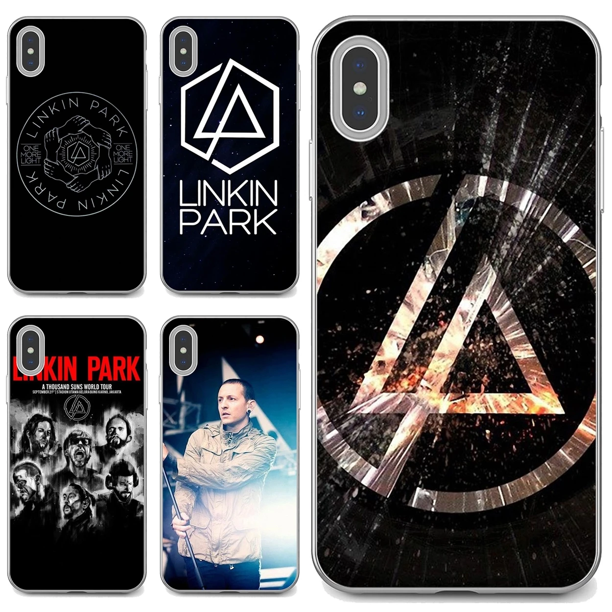 Для Apple iPhone 10 11 12 Pro Mini 4S SE 5C 6 6S 7 8 X XR XS Plus Max 2020 мягкий чехол Linkin Park Chester Bennington|Бамперы|