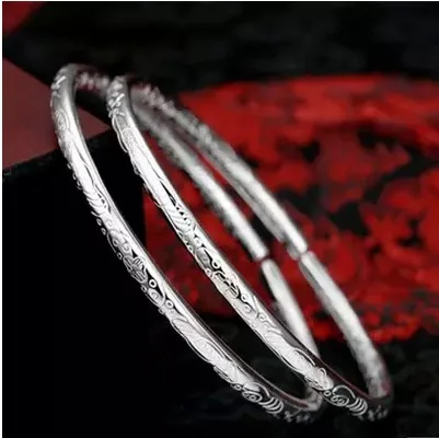 Взрыв моды Круглый Резной медный SV покрытый браслет браслеты для женщин