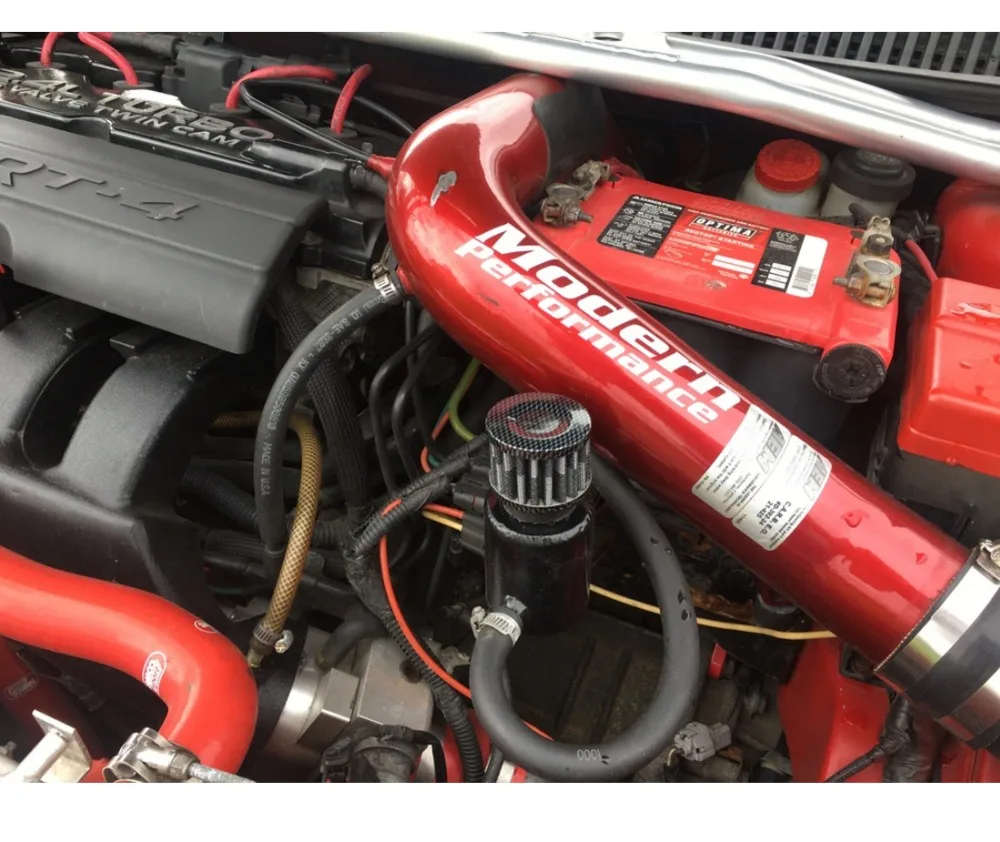 Красный воздушный фильтр автомобильный конус для холодного воздухозаборника