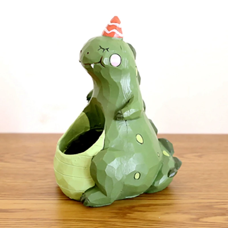 1 шт. креативные горшки для суккулентов из смолы животные Мини цветочный горшок