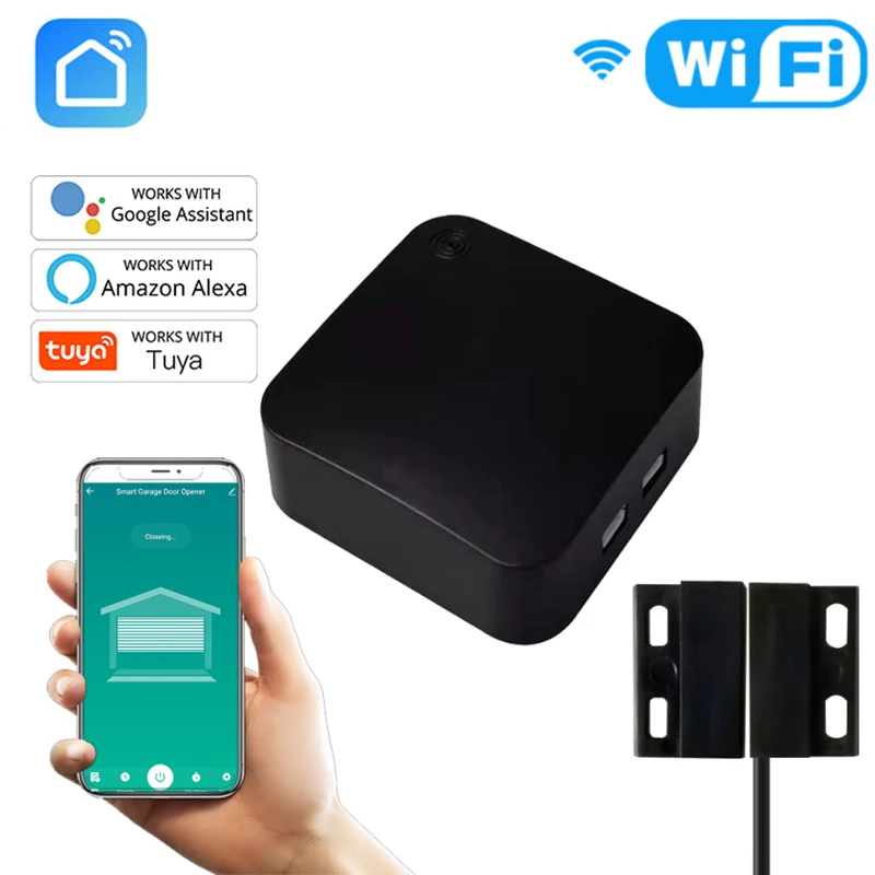 Переключатель для гаражных ворот Tuya Wi-Fi дистанционное управление Tuyasmart Smart Life Alexa