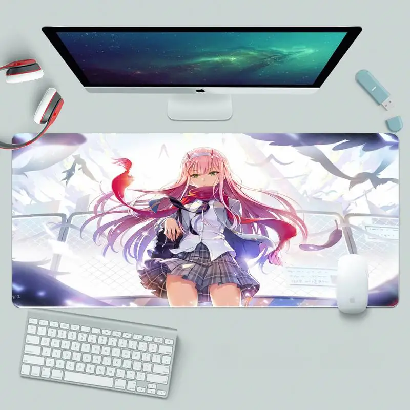 

Darling in the FranXX Rubber Gaming mousepad Desk Mat L Large Gamer Keyboard PC Desk Mat Takuo Computer Tablet Mouse mat