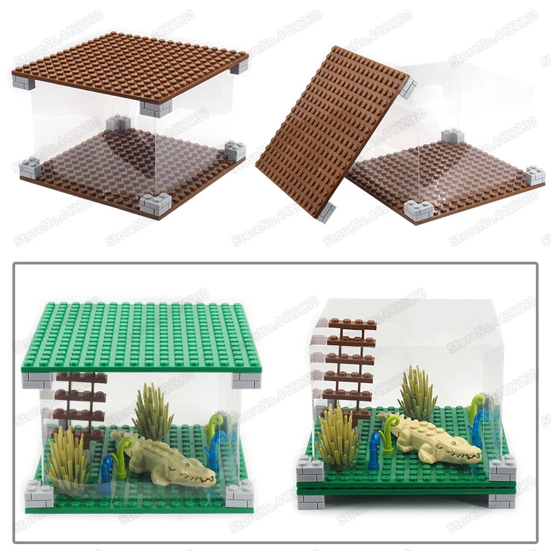 Выставочная коробка строительные блоки дисплей пылезащитный чехол сборка