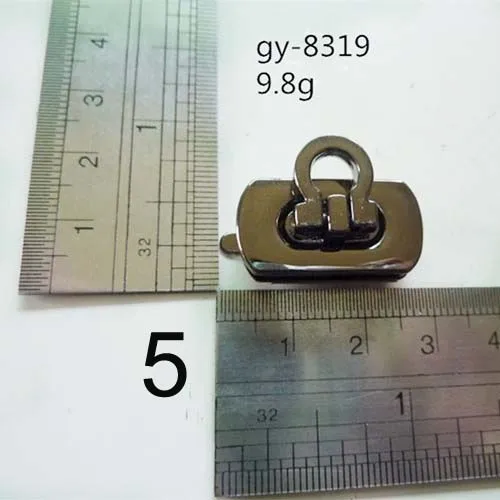 5 gun black 18 новых замков заменяет, только 1 шт замок Ремонт вашей сумки, замок для экономии женских сумок, ремонт мужской портфель сумки кошелек - Цвет: 5 gun black