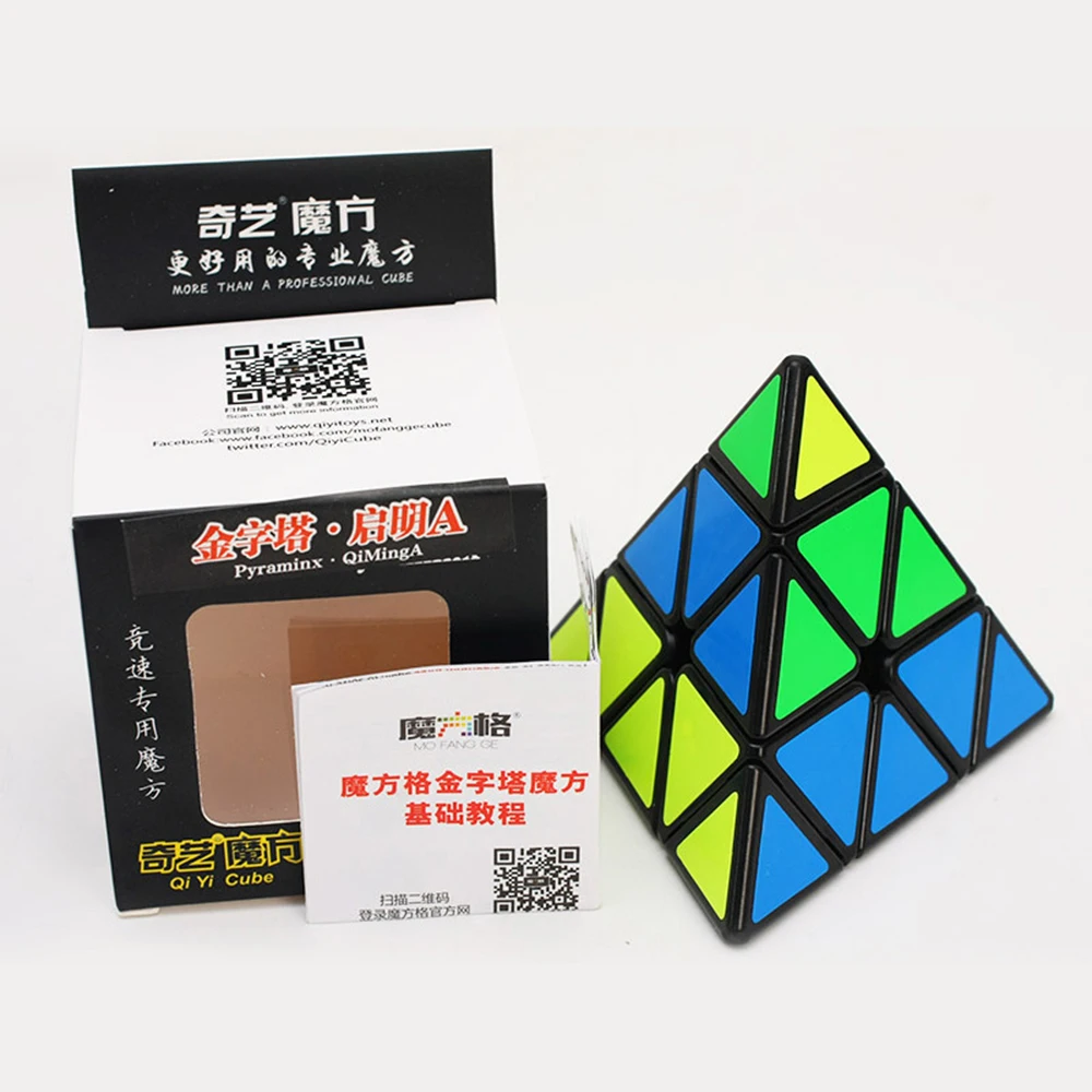 Qiyi Qiming A 3x3x3 пирамидка рубика треугольник скоростной Магический кубик Neo Cube