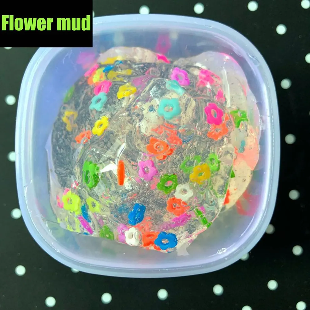 Candy Fruit slime пушистая клейкая масса антистрессовая детская игрушка Sludge DIY No Borax Fun ультра-легкая антипригарная ручная головоломка игрушка случайный Слим