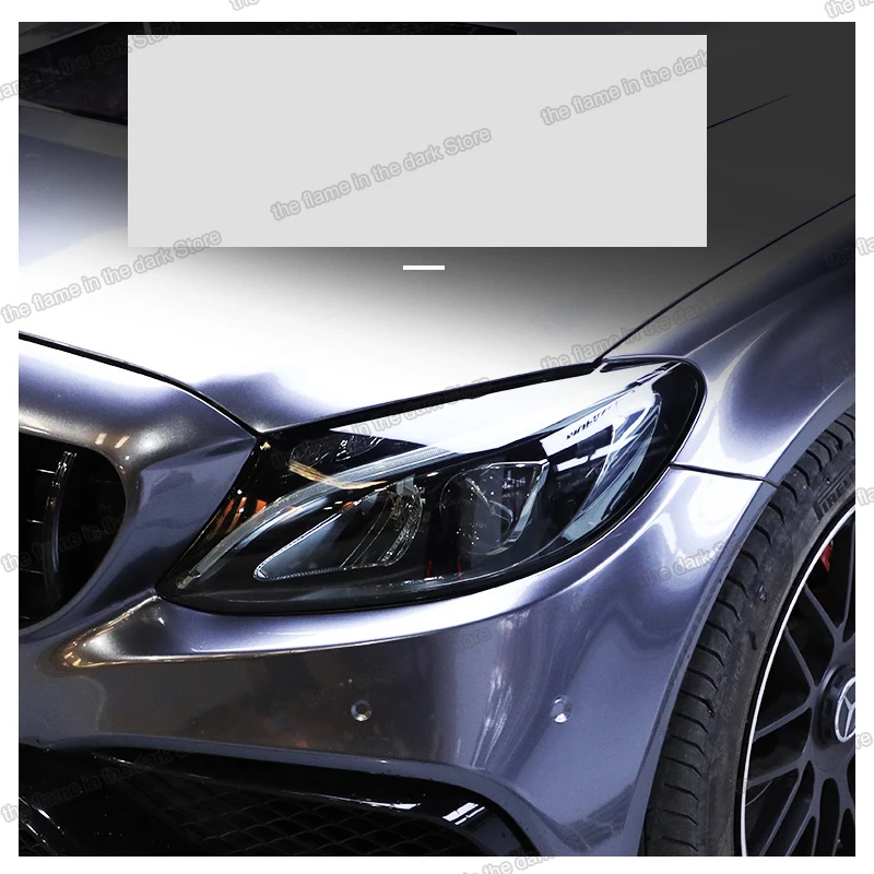 

Lsrtw2017 TPU Transparent Black Car Headlight Protective Film for Mercedes Benz GLC class X253 C253 anti-scratch 2016-2020 2019
