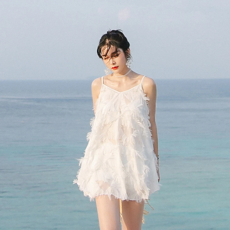 

Swimsuit 2020 New Hot Spring Women's Style Split Bikini Cover Your Belly and Gather Your Breasts Three-Piece Suit Fairy