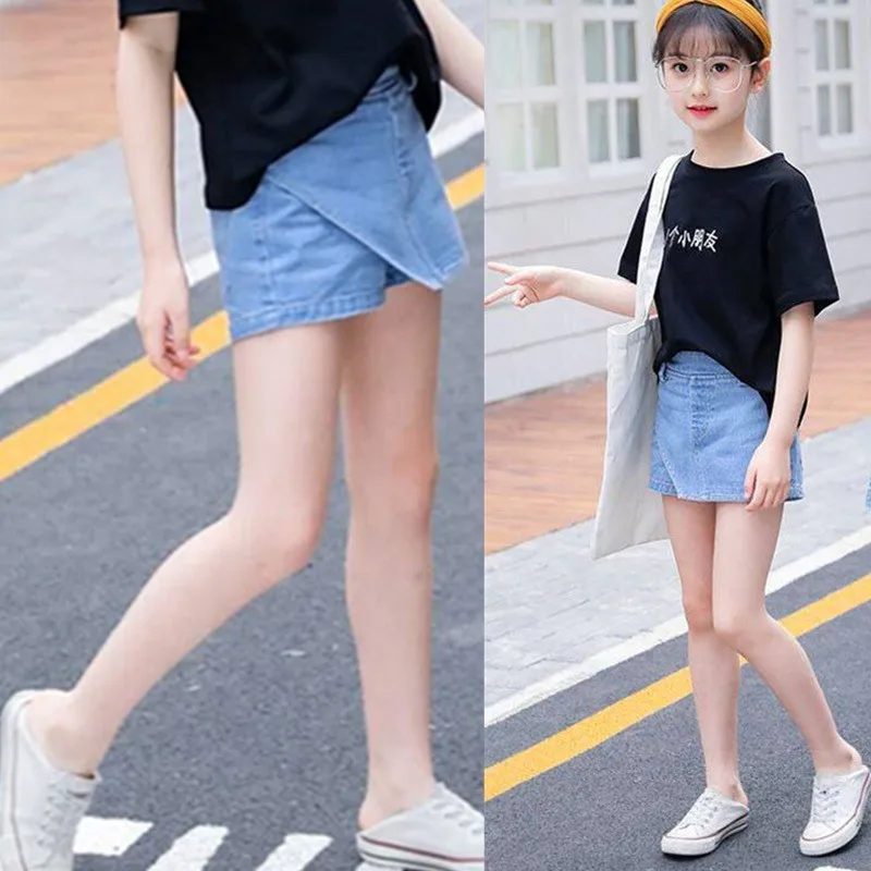 3 до 8 лет детская юбка для девочки короткая джинсовая девочка | Мать и ребенок