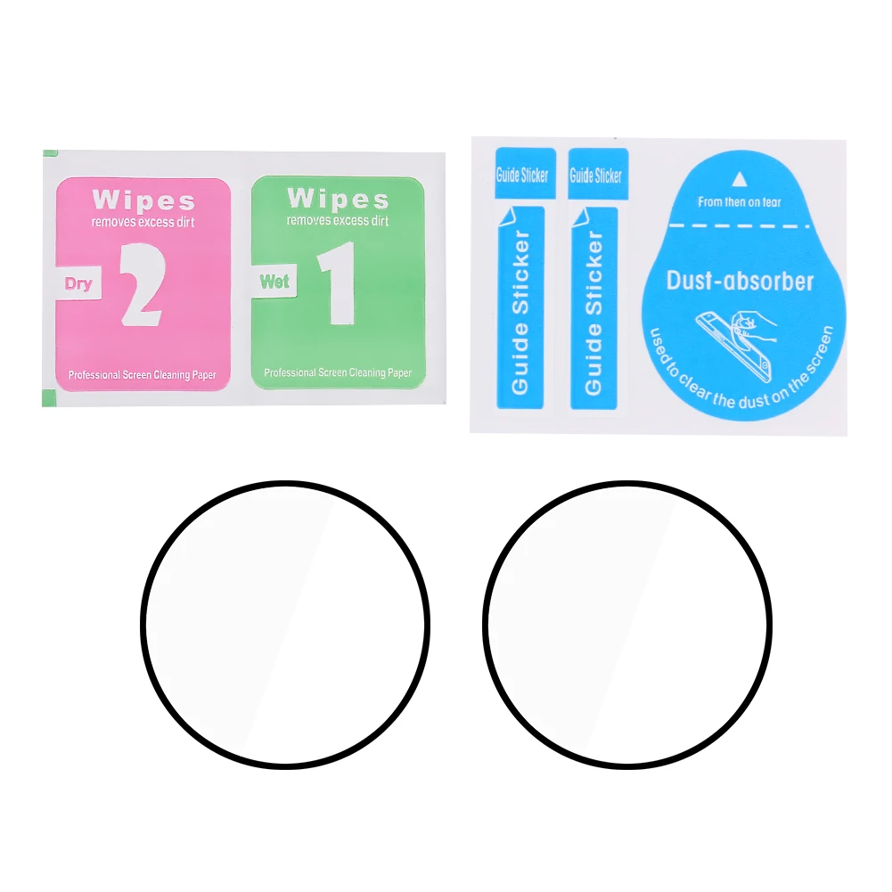 2pcs watch screen tempered glass for xiaomi color smartwatch transparent screen cover display protective film watch screen cover free global shipping