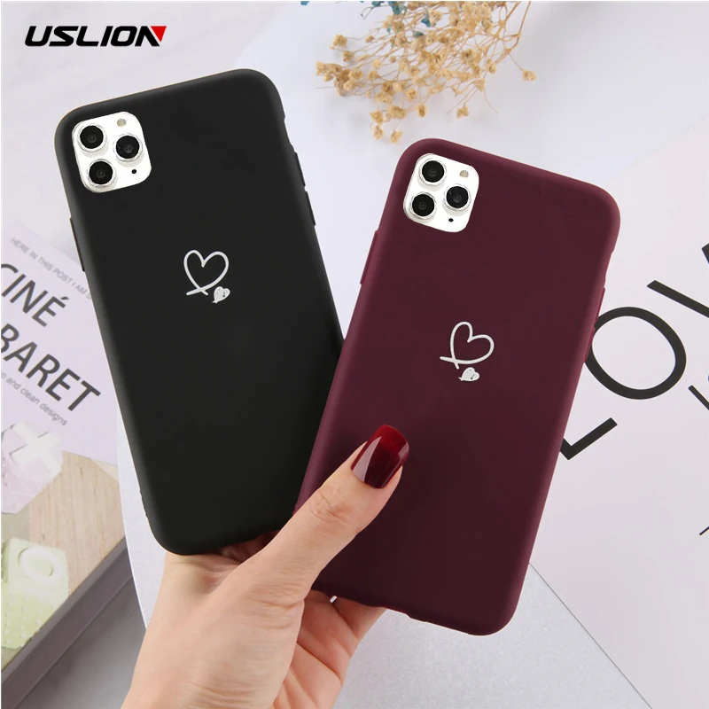 Чехол USLION для iPhone 11 8 7 6 6s 7Plus мягкий силиконовый чехол с мультяшным рисунком XS Max |
