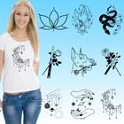 Короткие штрихи, термочувствительные патчи, Термотрансферная печать, Термотрансферная печать, ПВХ-патч, наклейки для глажки, Аппликации сделай сам