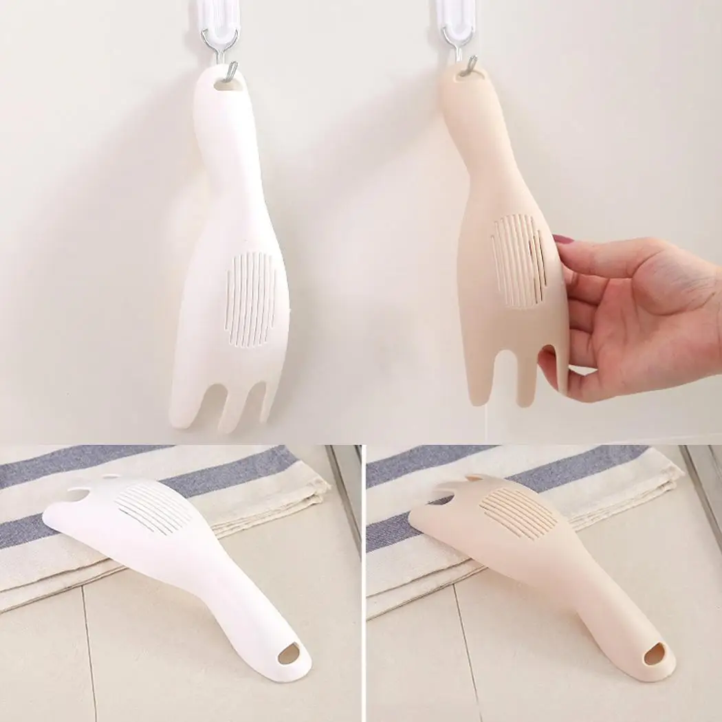 Прочный практичный с подвесным отверстием ручной белый/хаки кухонный инструмент