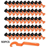50pcs level wedges alignment tile spacers kit for flooring wall tile leveling system leveler positioning locator spacers plier