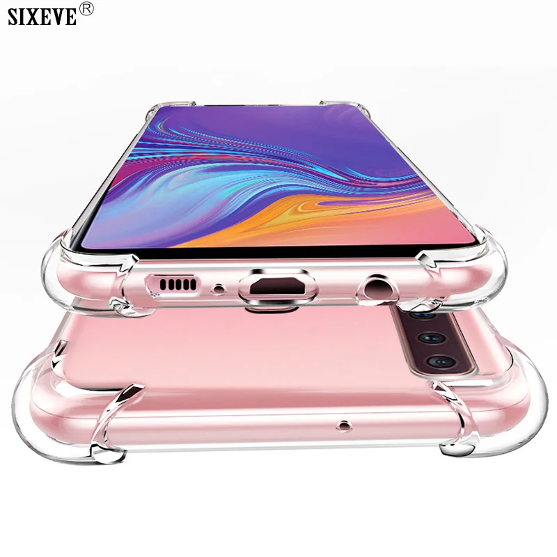 Роскошный силиконовый прозрачный чехол для телефона Samsung Galaxy M10 M20 M30 A20 A20E A30 A40 A50 A60