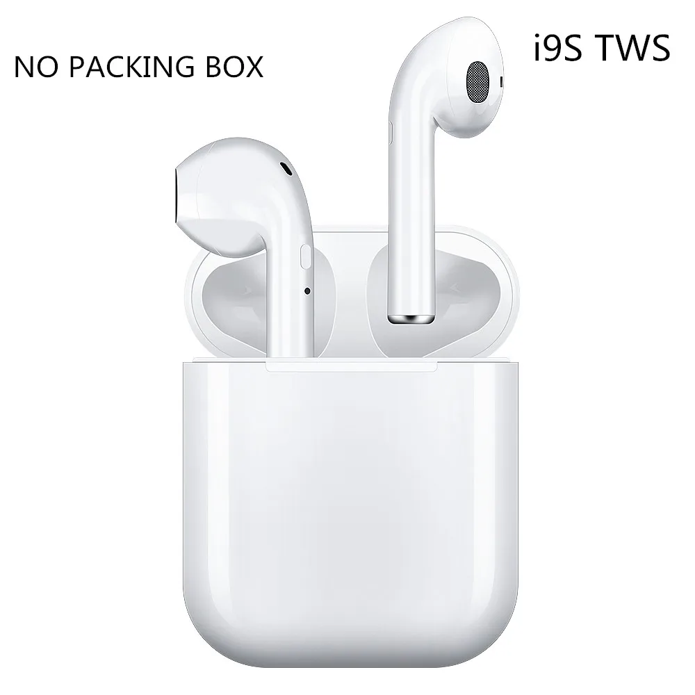 white I9s tws Bluetooth 5,0, наушники, мини наушники, беспроводные наушники, Спортивная гарнитура с зарядным устройством, микрофон для Xiami huawei, смартфон - Цвет: white