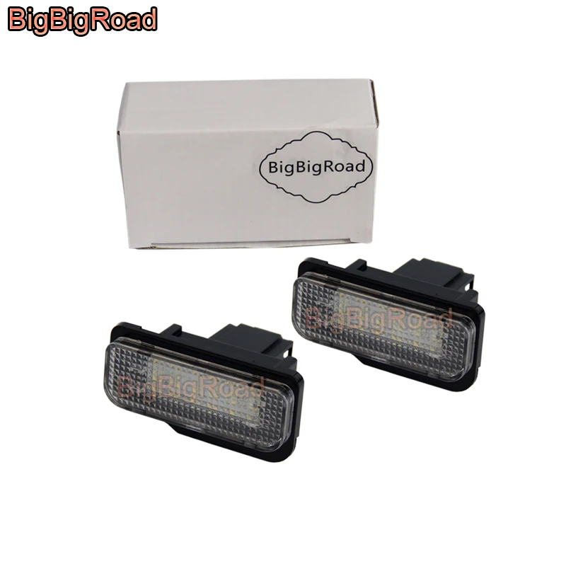 

BigBigRoad Car License Plate Lights Number Frame Light For Mercedes Benz A160 A180 A200 A150 A170 C Class W203 4D Sedan