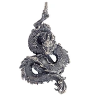 bocai new solid real s925 sterling silver jewelry retro personality good luck dragon pendant stylish man pendant