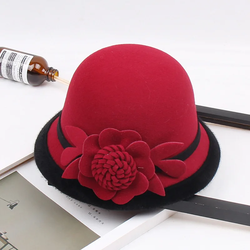 

2022 New Stereo Flowers Small Cloth In The Fall And Winter Of Hat Hat Ms. Han Edition Dome Recreational Fishermen Basin Hat