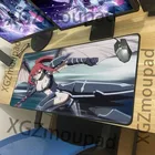 XGZ стальной армированный аниме большой коврик для мыши Queen Erza Scarlet компьютерная клавиатура черный шов Сказочный хвост комиксы коврик для мыши резиновый нескользящий