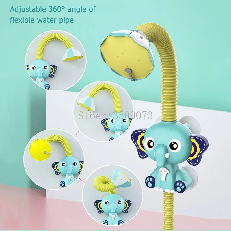 Игрушки для ванны электрический спрей воды со слоном детей Детский смеситель