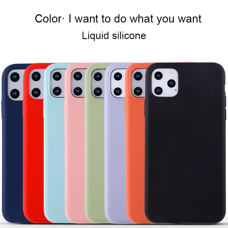Жидкий силиконовый чехол для Apple iPhone 11 / Pro Max XS MAX XR 6 6s 7 8 Plus X чехлы телефонов |