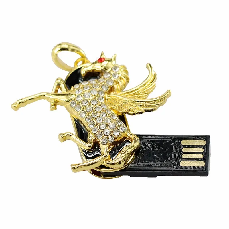 USB флеш-накопитель с животными, котами, тигром, 4 ГБ, 8 ГБ, 16 ГБ, 32 ГБ, 64 ГБ, USB2.0, флеш-накопитель в форме дельфина, кристалл, Лев, лиса, флешка, карта памяти