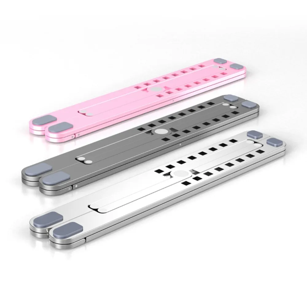 

11-13.8inch Cooling Rack Folding Adjustable Angle Aluminum Alloy Desktop Portable Holder Office Universal Non Slip Laptop Stan