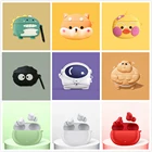 3D мультяшный чехол для наушников, чехол для наушников Beats Studio Buds, силиконовый чехол для милой собаки, медведя, чехол для Apple Beats Studio Buds, чехол с брелоком