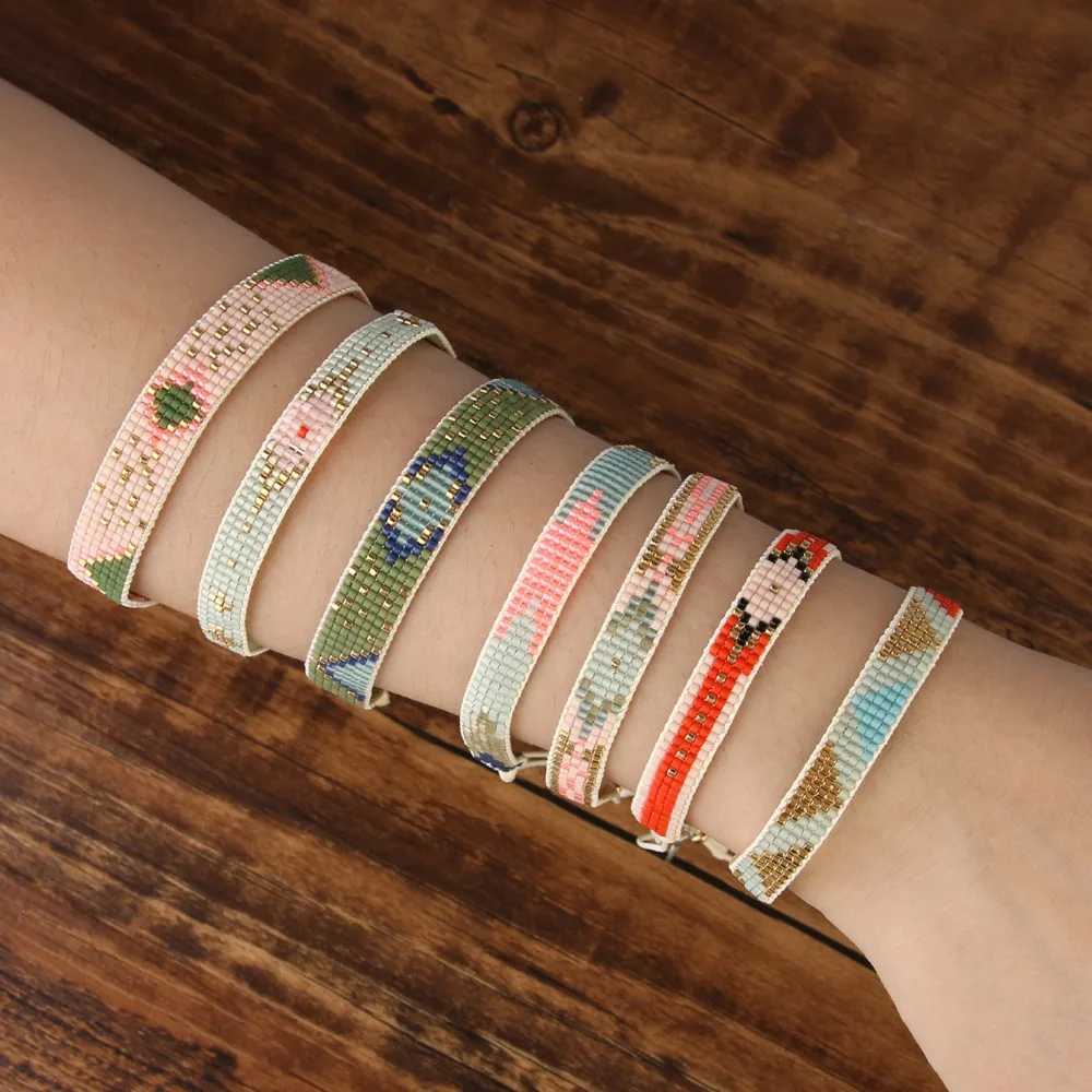 KELITCH Charm Bracelets Girls MIyuki Beaded Exquisite Friendship Bracelet New Crystal Bracelets